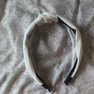Classic White Knotted Headband - Women Accessories